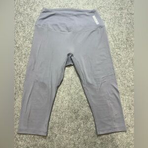Gymshark Women's Cropped High-Waisted Leggings Gray / Heathered Size S